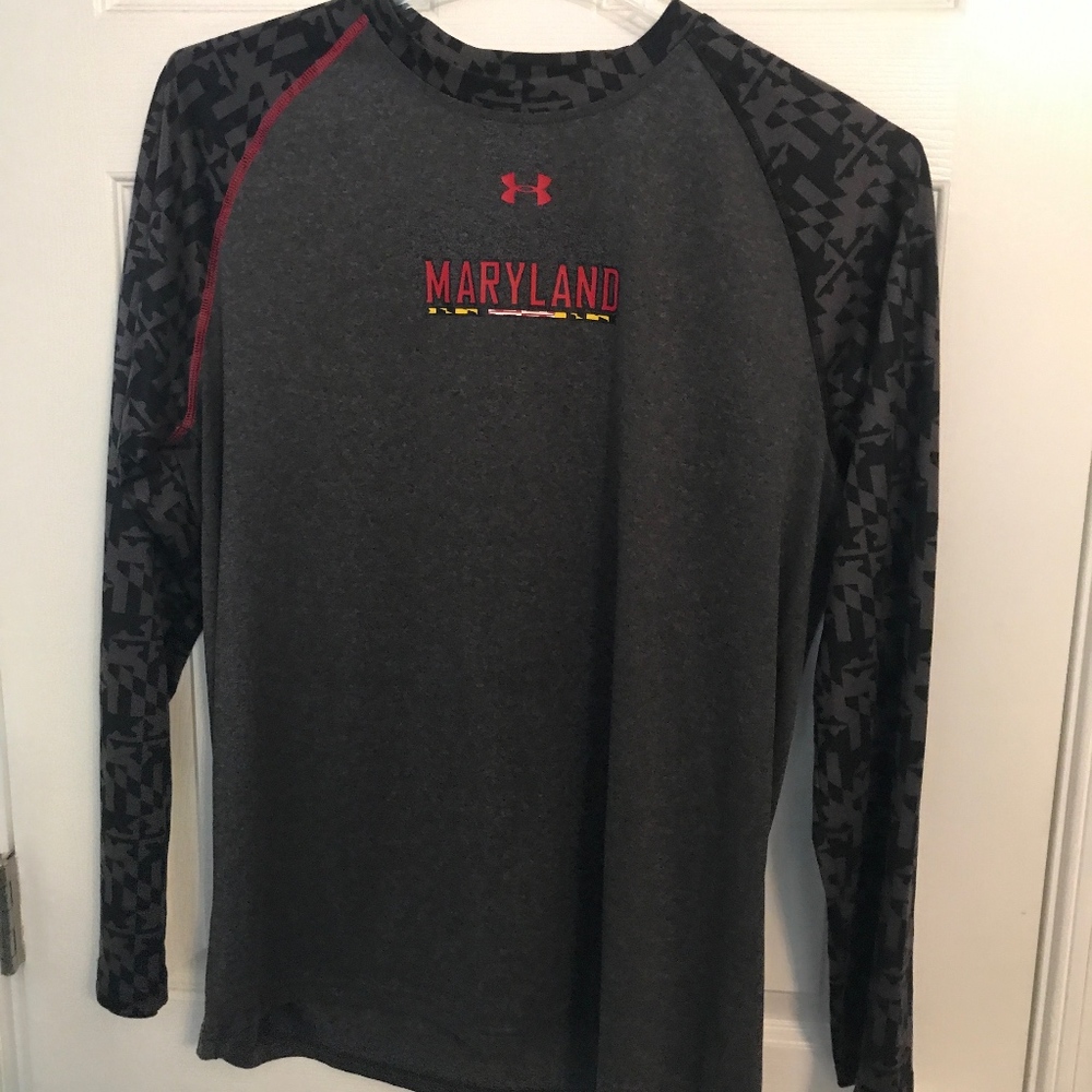 Under Armour Maryland Mens Longsleeve Shirt SZ M